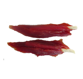 AL85 DRIED DUCK ON RAWHIDE STICK 500G
