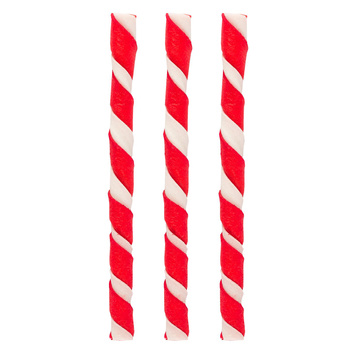 AK04 RAWHIDE STICKS WHITE AND RED TASTE BEEF 12.5cm (8g)  100szt