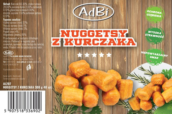 AL207 NUGGETSY Z KURCZAKA 300g - 40szt
