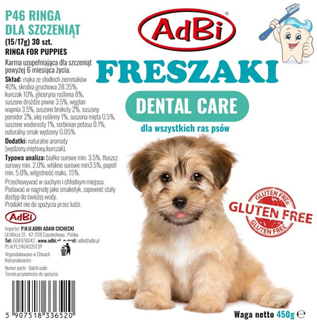 P46 RINGA for Puppies (15/17g) 30pcs