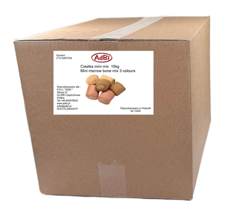 C15K  KARTON LUZ 10kg - Ciastka mini mix