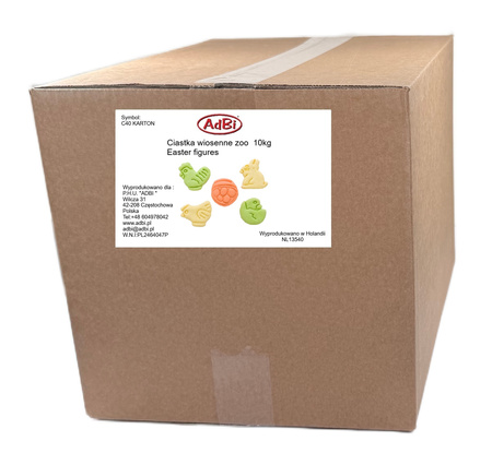 C40K  KARTON LUZ 10kg - Wiosenne zoo