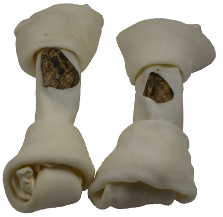 AD 130 RAWHIDE KNOTTED  BONE  7-8’’  5PK