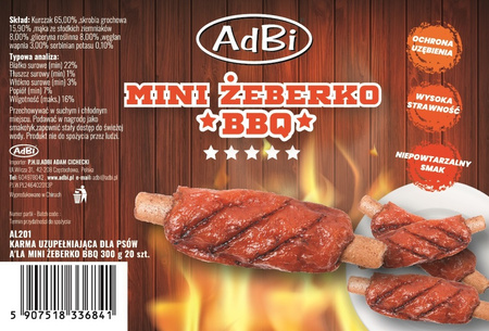 AL201 A'LA MINI ŻEBERKO BBQ 300g   (20szt)
