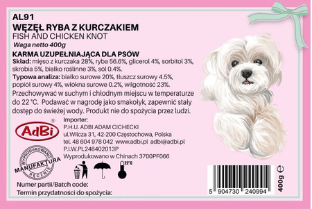 AL91 FISH AND CHICKEN KNOT 400G