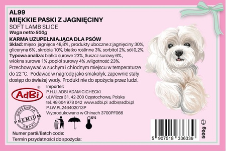 AL99 SOFT LAMB SLICE 500G 