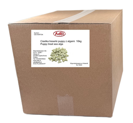 C02K  KARTON LUZ 10kg - Ciastka treserki puppy z algami
