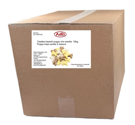 C01K  KARTON LUZ 10kg - Ciastka treserki mix wanilia
