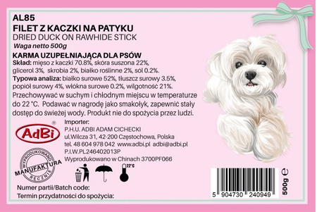 AL85 FILET Z KACZKI NA PATYKU 500G  