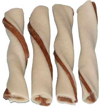 AL111 MINI TWIST WOŁOWY Z KACZKĄ 9CM - 500g