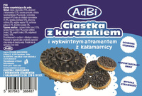 P50 Ciastka z kurczakiem i wykwintnym atramentem z kałamarnicy 5cm  270g  (10sz)