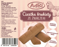 C47 Ciastka krokiety ze żwaczem 1.5kg (23szt)