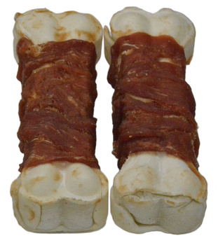 AK55 Kość prasowana biała z mięsem z kaczki 12.5cm (90-100g) 10szt