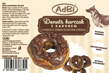 P49 Donuts kurczak z karobem 7cm  500g  (10sz)